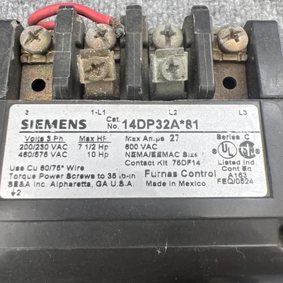 Used Furnas 14DP32A*81 Starters California US | Davliegogo LLC #1706830