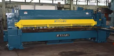 12' x 3/8" WYSONG MODEL 1238 MECHANICAL POWER SQUARING SHEAR