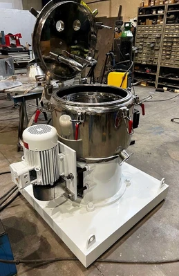 RINA 100F-500 ATEX perforate basket centrifuge, 316L SS.
