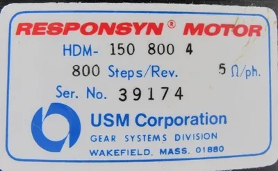 NEW USM CORPORATION HDM-150-800-4 MOTOR HDM1508004