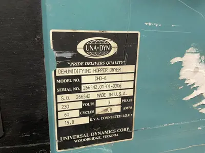 Used UNIVERSAL DYNAMICS CORP. DHD6 Misc Plastics Equipment Ohio US | HGR 24 #1404407
