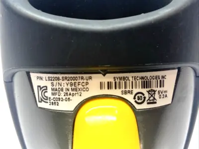 USED SYMBOL BARCODE SCANNER W/ CBA-R01-S07PAR VGA CABLE