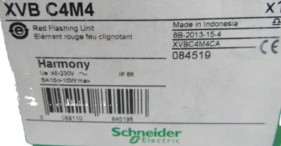 NEW SCHNEIDER ELECTRIC XVB C4M4 ALARM UNIT XVBC4M4CA