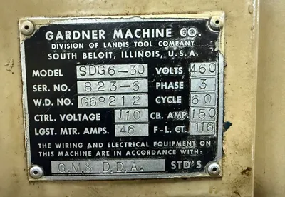 1971 GARDNER SDG6-30 GRINDERS, DISC, HORIZONTAL, DOUBLE | GCH Machinery (29)