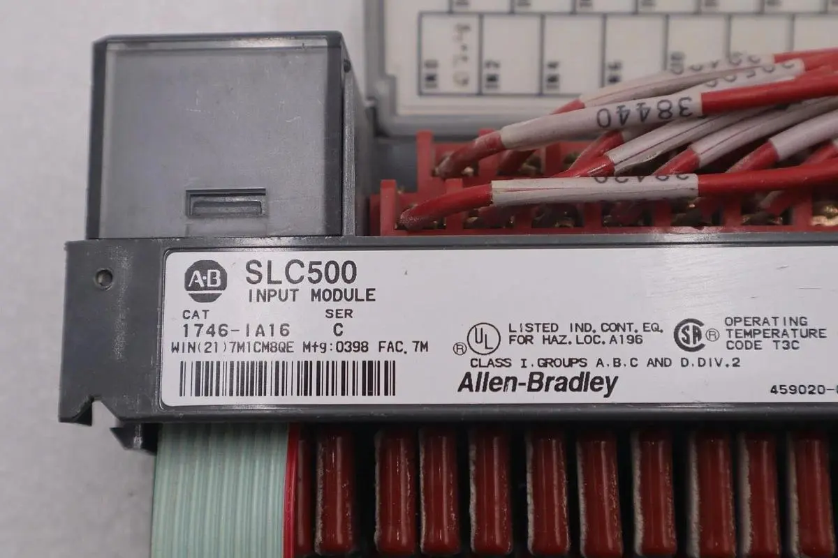 ALLEN-BRADLEY 1746-IA16 SLC500 INPUT MODULE SERIES C STOCK #K-1415