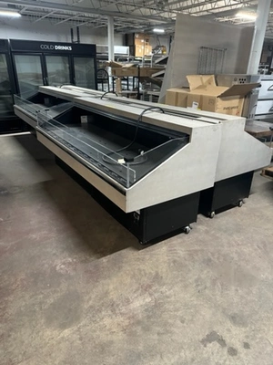 72-0480 JSI RBS038L 100" Self Contained Slanted Produce Display Cooler Case
