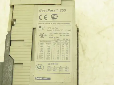 Schneider EZC 250N EasyPact Molded Case Circuit Breaker 150A 480VAC 3-Pole