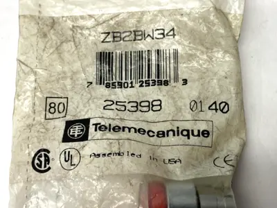NEW TELEMECANIQUE ILLUMINATED RED PUSHBUTTON HEAD 22MM