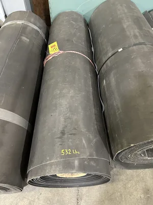 New 5 Rolls 59.5″ Textured Rubber Conveyor Belt 4mm x Approx. 700′