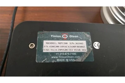 Used 2024 TINIUS OLSEN MP1200 Rheometers Texas US | MachineryMax #1561728
