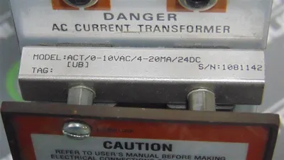 Moore Industries ACT/0-10VAC/4-20MA/24DC AC Current Transformer Module Used