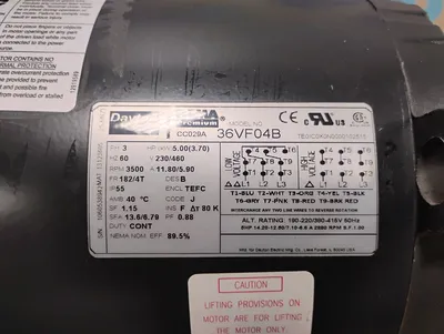 Dayton 36VF04B Motors | ESS Industrial Equipment Sales (5)