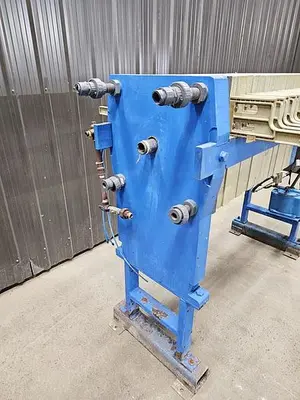 Used Perrin Filter Press, Recessed Plate, Gasketed, 470 Mm X 470 Mm, Polypropylene