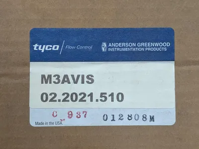 Tyco M3AVIS 02.2021.510 Valve Manifold Kit New NIB