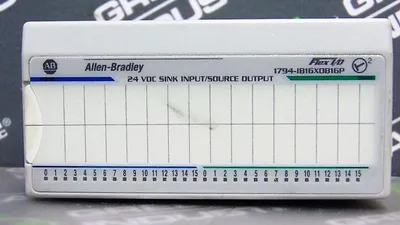 Allen Bradley 1794-IB16XOB16P Flex I/O 24VDC Sink Input/ Source Output Module Used