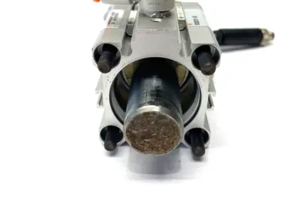 Used SMC Pneumatic Cylinder Stopper 32mm Bore 20mm Stroke Pneumatic Cylinders Michigan US | Maverick Industrial Sales #1419217