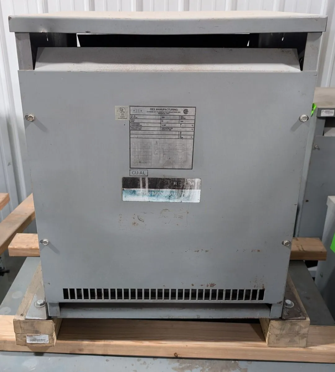 Rex Manufacturing B40HS/7 40 KVA Dry Type Transformer 460 Delta - 230Y/133 Tested