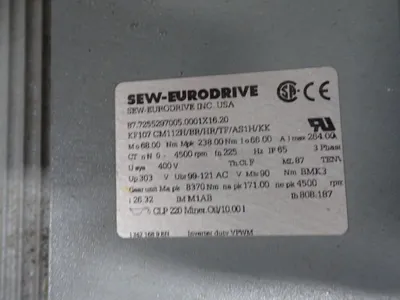 USED SEW EURODRIVE KF107 CM112H/NR/HR/TF/AS1H/KK