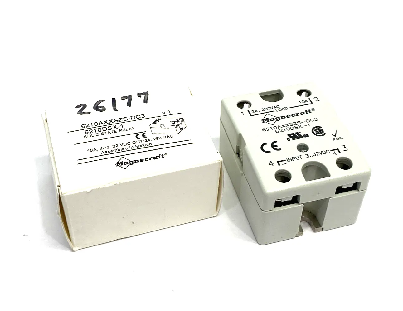 USED MAGNECRAFT SOLID-STATE RELAY 10A, IN: 3...32VDC, OUT: 24...280VAC