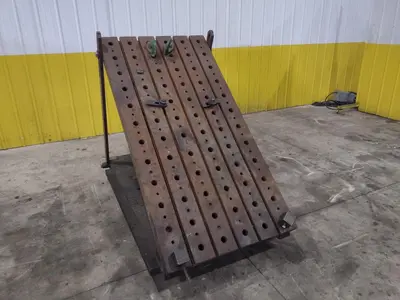 70" X 48" T-SLOTTED ADJUSTABLE ANGLE PLATE: YOBRO #24019