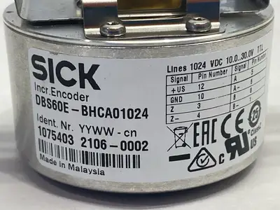 Used SICK Incremental Encoder, 6-Channel, Hollow Shaft, 1075403 Linear Encoders Michigan US | Maverick Industrial Sales #1391791