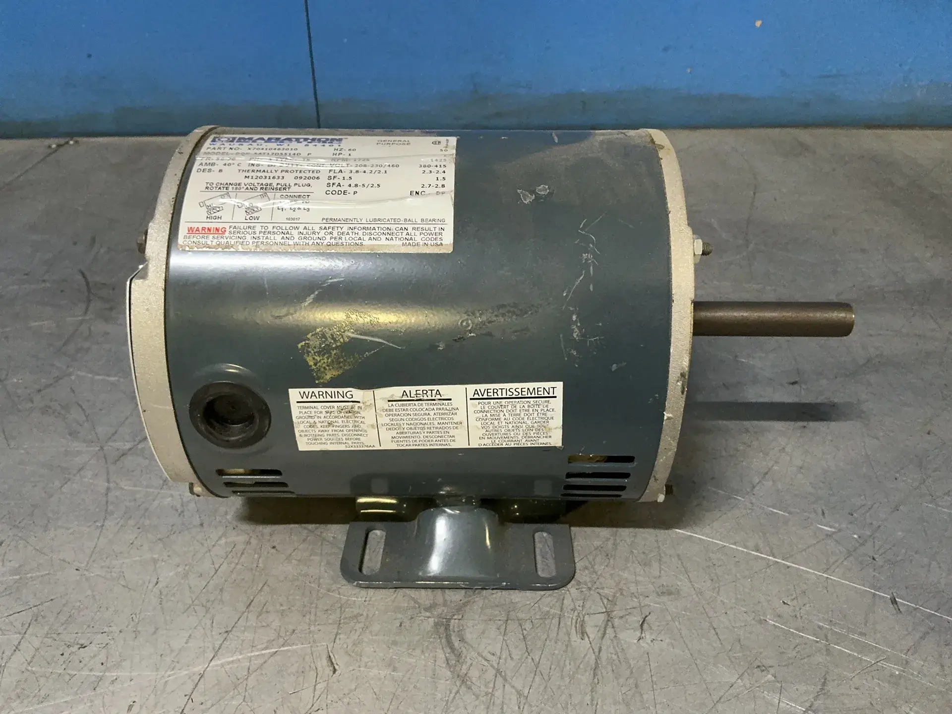 Used MARATHON ELECTRIC X70410463010 Motors (misc) Ohio US | HGR 24 #1556687