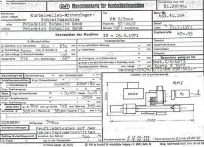 USED 1971 SCHMALTZ RM 51 X 3000