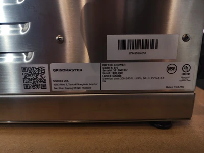 NEW Grindmaster-Cecilware B-6-240V