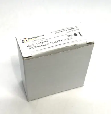New | in-Stock QC Conveyors Side Rail Right Tracking Block Conveyor Parts Michigan US | Maverick Industrial Sales #1395627