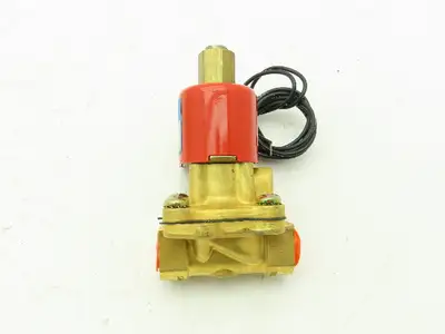 Honeywell Skinner 2LB1H180N Brass Solenoid Valve 2-Way NO 24VDC 50 PSI 3/8" NPT