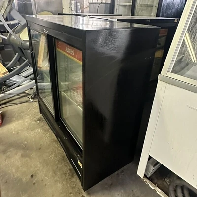 174-0227 True GDM-41SL-48 2 Sliding Glass Door Self Contained Cooler