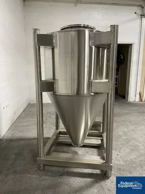 USED Custom Powder Systems 50 Cu Ft Custom Powder Systems Bin, S/S