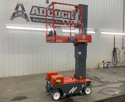 New | in-Stock 2026 SKYJACK SJ20E ELECTRIC VERTICAL MAST LIFT Scissor Lifters Alberta CA | Adcock Equipment #1417633