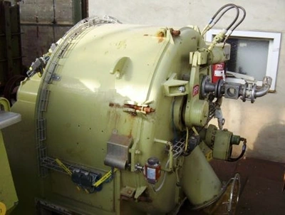 Krauss-Maffei HZ 125 peeler centrifuge, 316SS.