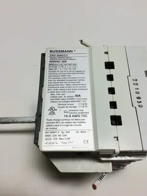 Bussman CFD 30ACC3 General Purpose Switch 600VAC 30A