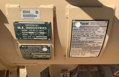 Facet HCS-738-236-FM Liquid Fuel Filter/Separator