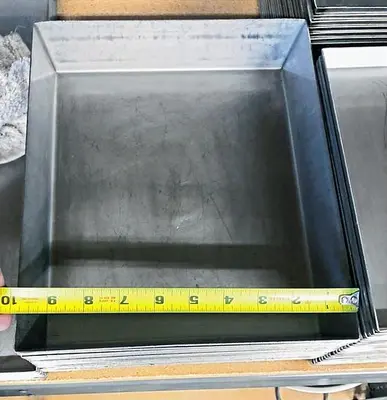 Hubert® S/S Seafood / Food Pan - 10"L x 12"W x 3"H