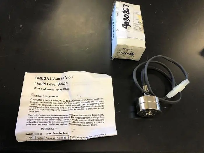 OMEGA LV-40 LIQUID LEVEL SWITCH