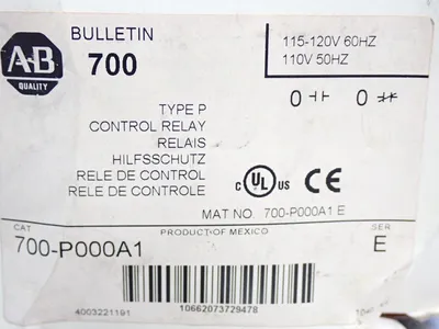 NEW ALLEN BRADLEY 700P000A1