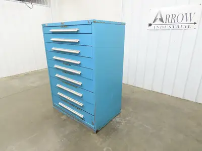 Nu-Era Modular Tool Storage Cabinet 9 Drawer 45x28x61" Vidmar Stanley Lista