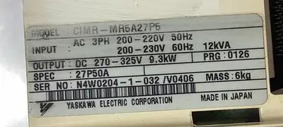 USED Yaskawa Electric CIMR-MR5A27P5