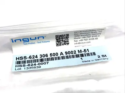 HSS-624-0007, HSS-624 306 500 A 9002 M-51 | ingun HSS-624 306 500 A 9002 M-51 High Current Test Probe, HSS-624-0007 LOT OF 2 - New Other
