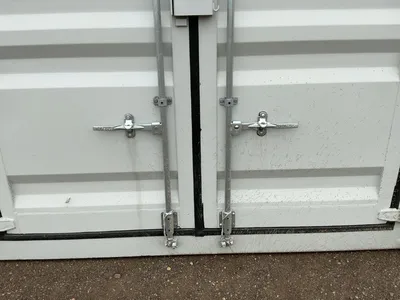 2026 40’L x 8’W x 9’ 6”T High Cube Shipping/Ground Container, swing doors on one end and four sets o...