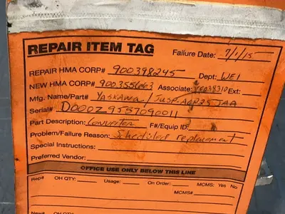 Used YASKAWA JUSPACP25JAA Servo Drives Ohio US | HGR 24 #1301565