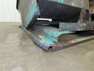 Wright Self Dumping Hopper 1 Yd Capacity 4000lb 7 Gauge Steel