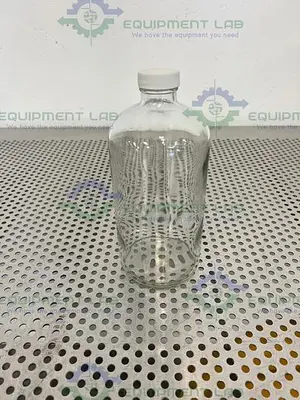 USED BOX OF 12 - VWR 15900-226 CLEAR BR GLASS BOTTLE 1000ML  W/ TEFLON-LINED CLOSURE