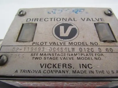 Vickers 02-119493 DG454LW 012 C B 60 Hydraulic Directional Control Valve