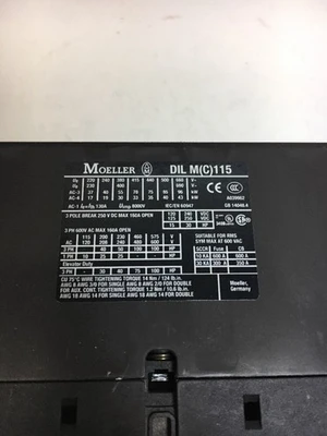 Used moeller DIL M115 Starters Indiana US | J&J Industrial Supply #519227