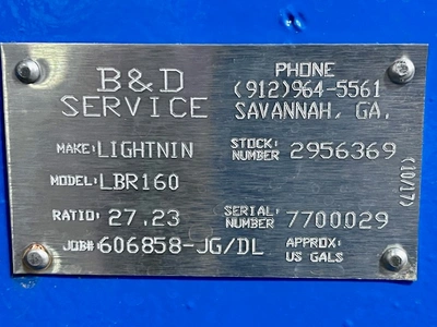 USED Lightnin LBR160