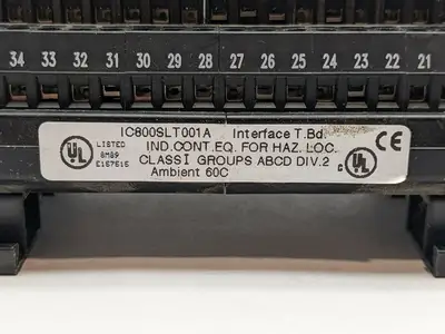 IC800SLT001A | GE Fanuc  Amplifier Terminal Block - Used